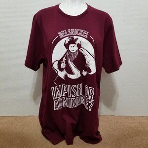 Rainn Wilson for Lide shirt XL Belsnickel Impish Or Admirable? cartoon graphic